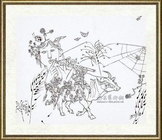 曹力_透明的笛声（线描稿）_br_TRANSPARENT FLUTE MUSIC (line drawing)